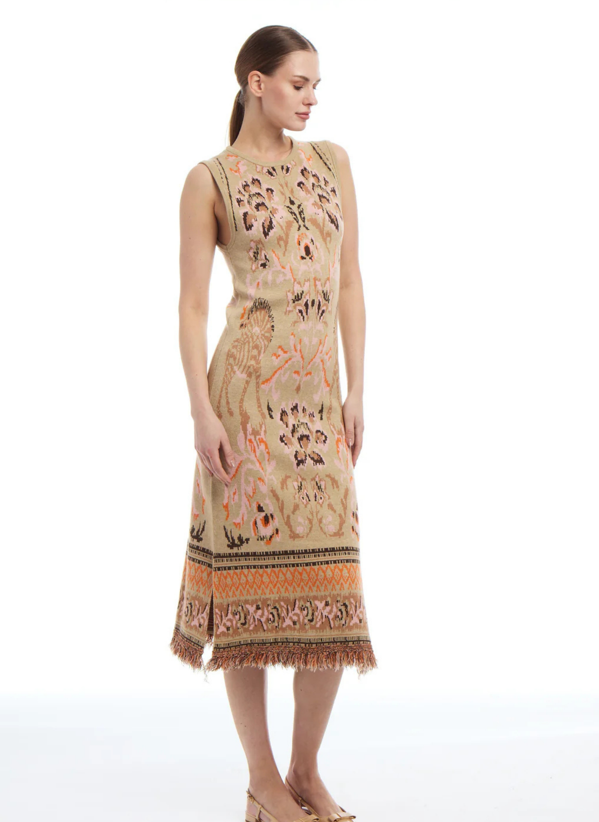 Camille Knit Jacquard Dress