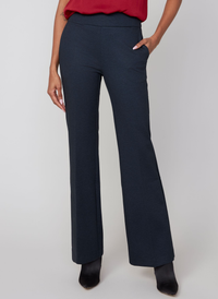 Printed Ponte Full Leg Pant