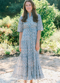 Low Country Maxi Dress- Dusk Petals