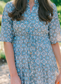 Low Country Maxi Dress- Dusk Petals
