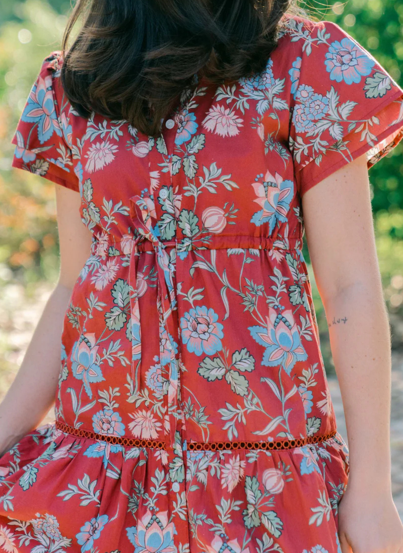 Hurley Midi Dress- Scarlet Meadow