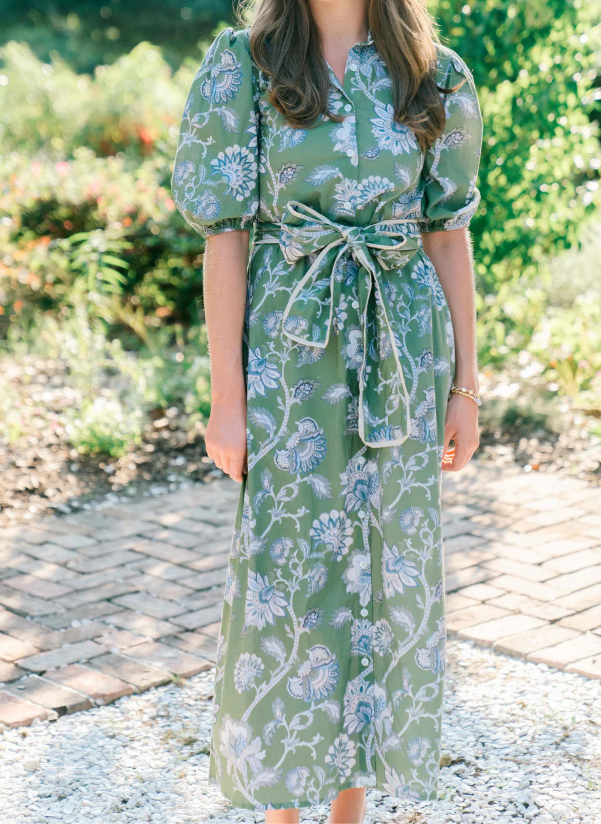 Leila Midi Dress- Ivory Vine