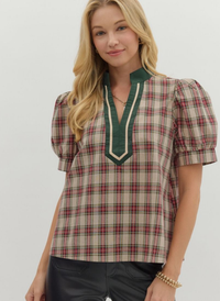 Perfectly Plaid Blouse