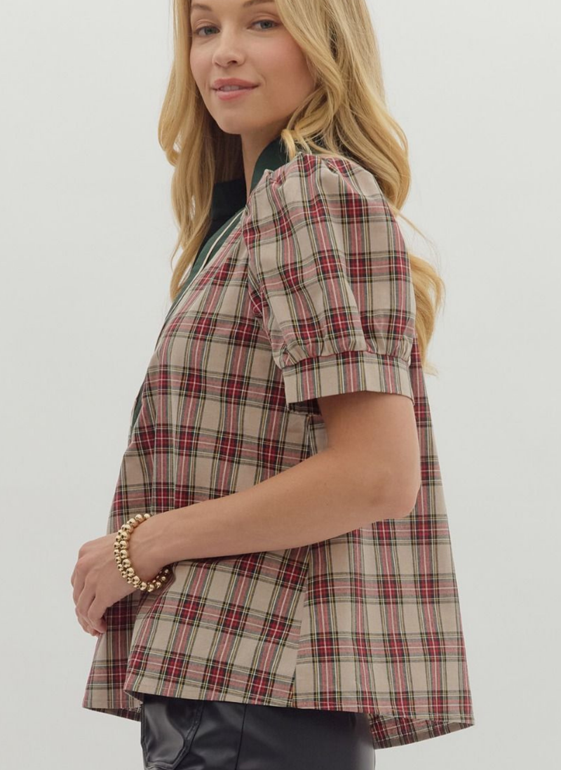 Perfectly Plaid Blouse