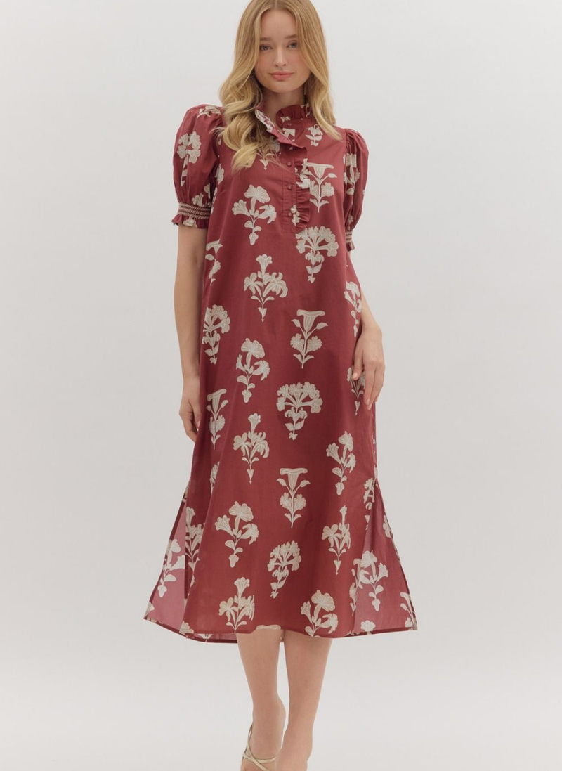Macy Floral Midi Dress