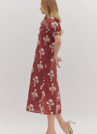 Macy Floral Midi Dress