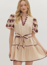 Midnight Fleur Mini Dress
