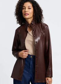 Carolina Vegan Leather Shacket