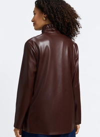 Carolina Vegan Leather Shacket
