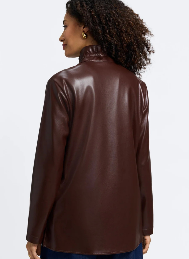 Carolina Vegan Leather Shacket