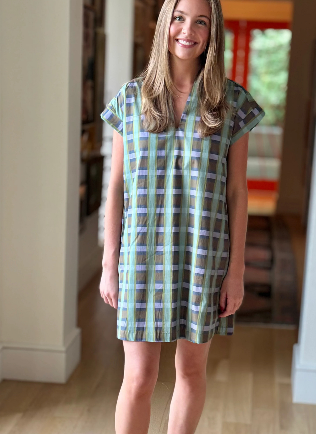 Nancy Dress- Savannah Plaid