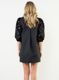 Erin Eyelet Sleeve Dress