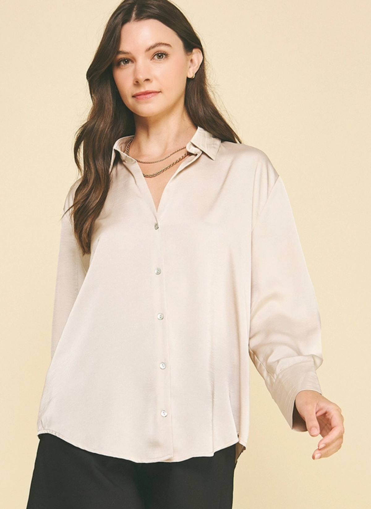 Sasha Satin Blouse