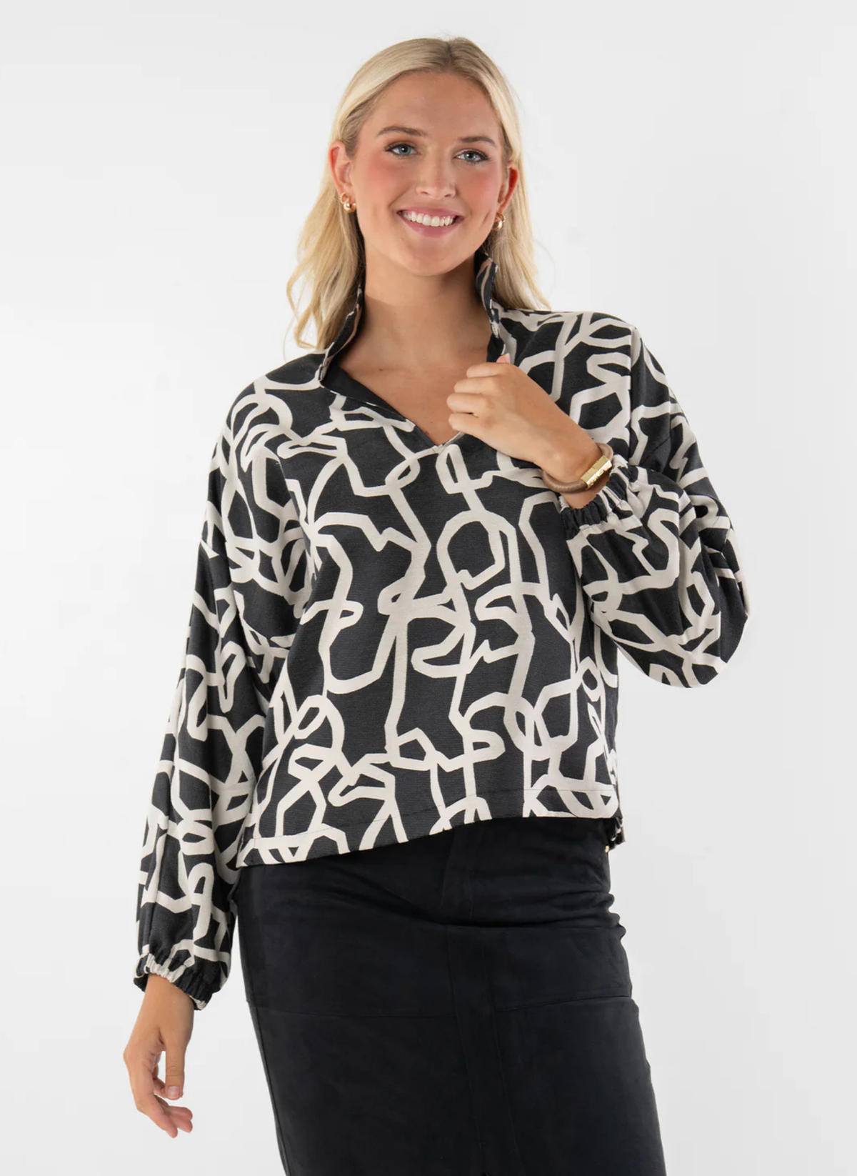 Long Sleeve Poppy Top- Boot