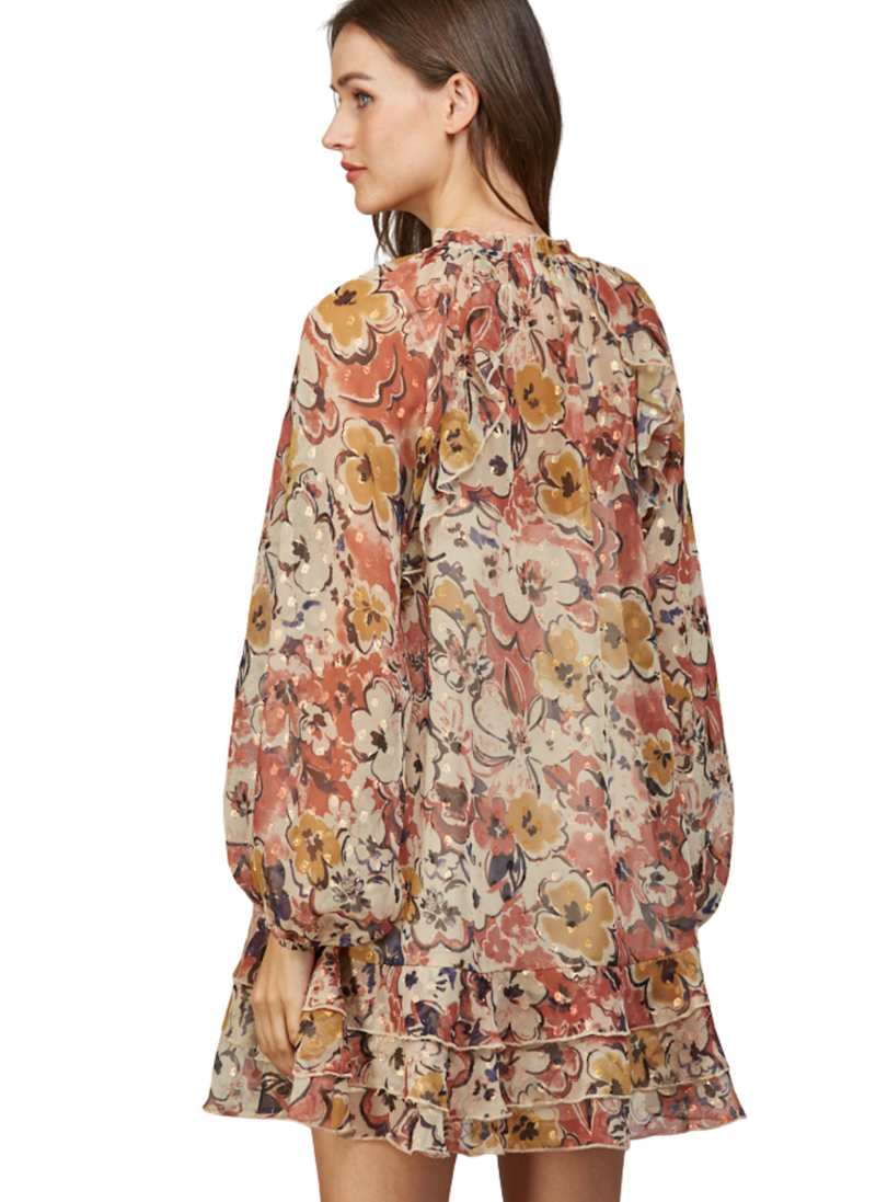 Austin Lurex Floral Dress
