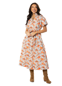 Bria Dress- Pheasant Bouquet