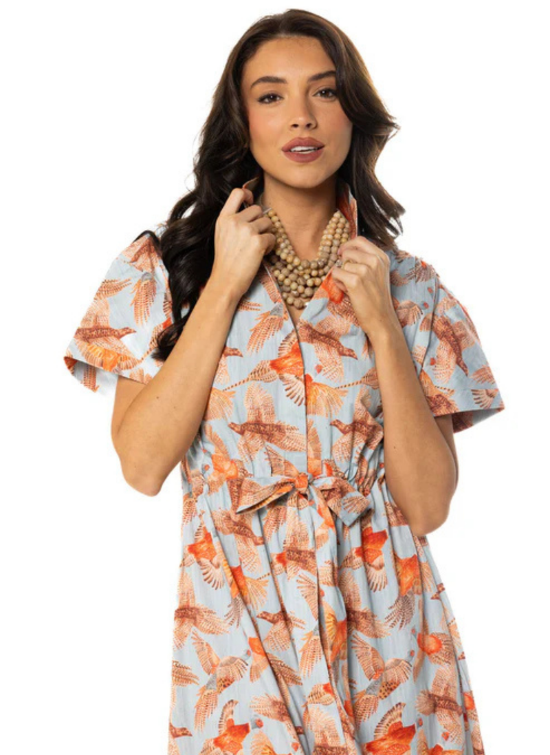 Bria Dress- Pheasant Bouquet