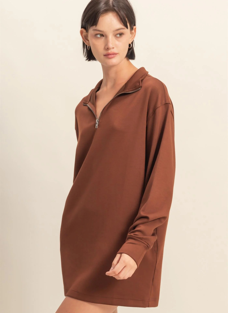 Oversized Quarter Zip Sweatshirt
