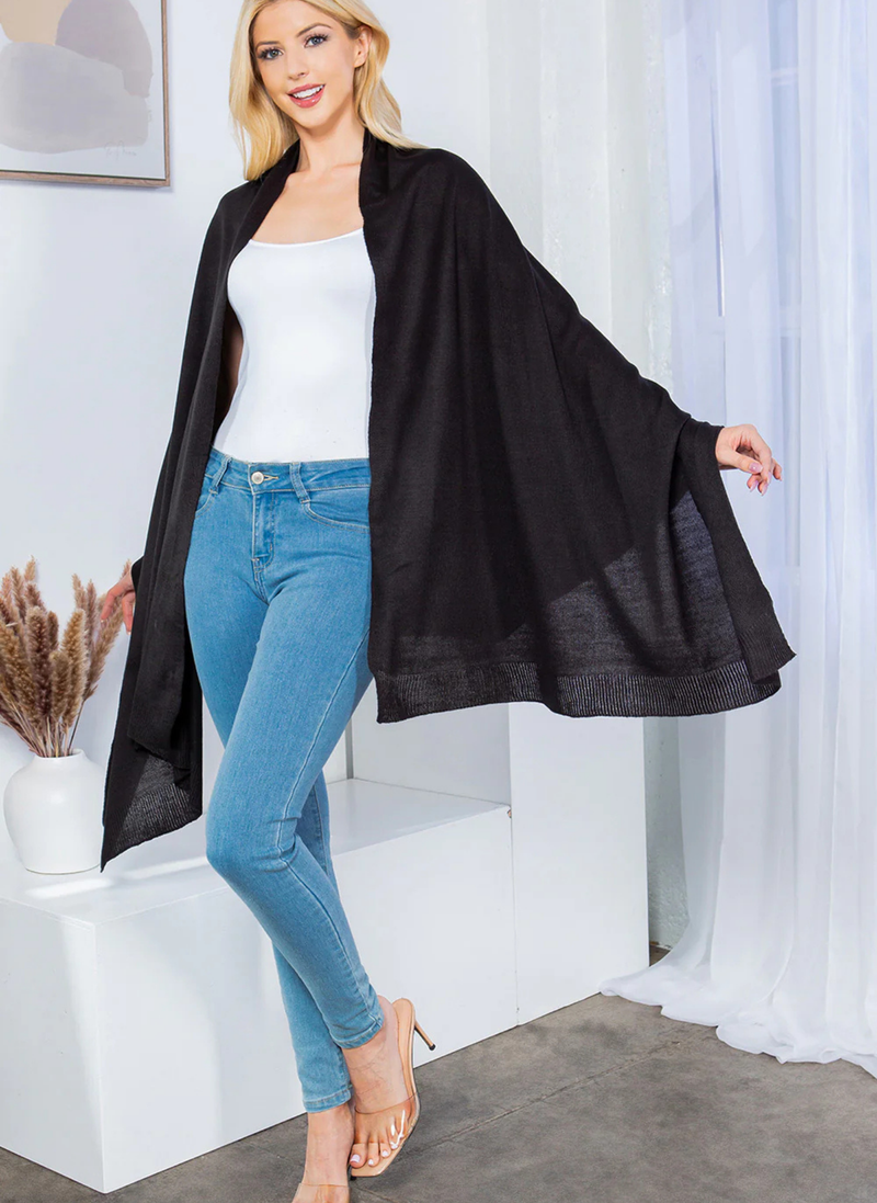 Large Solid Shawl