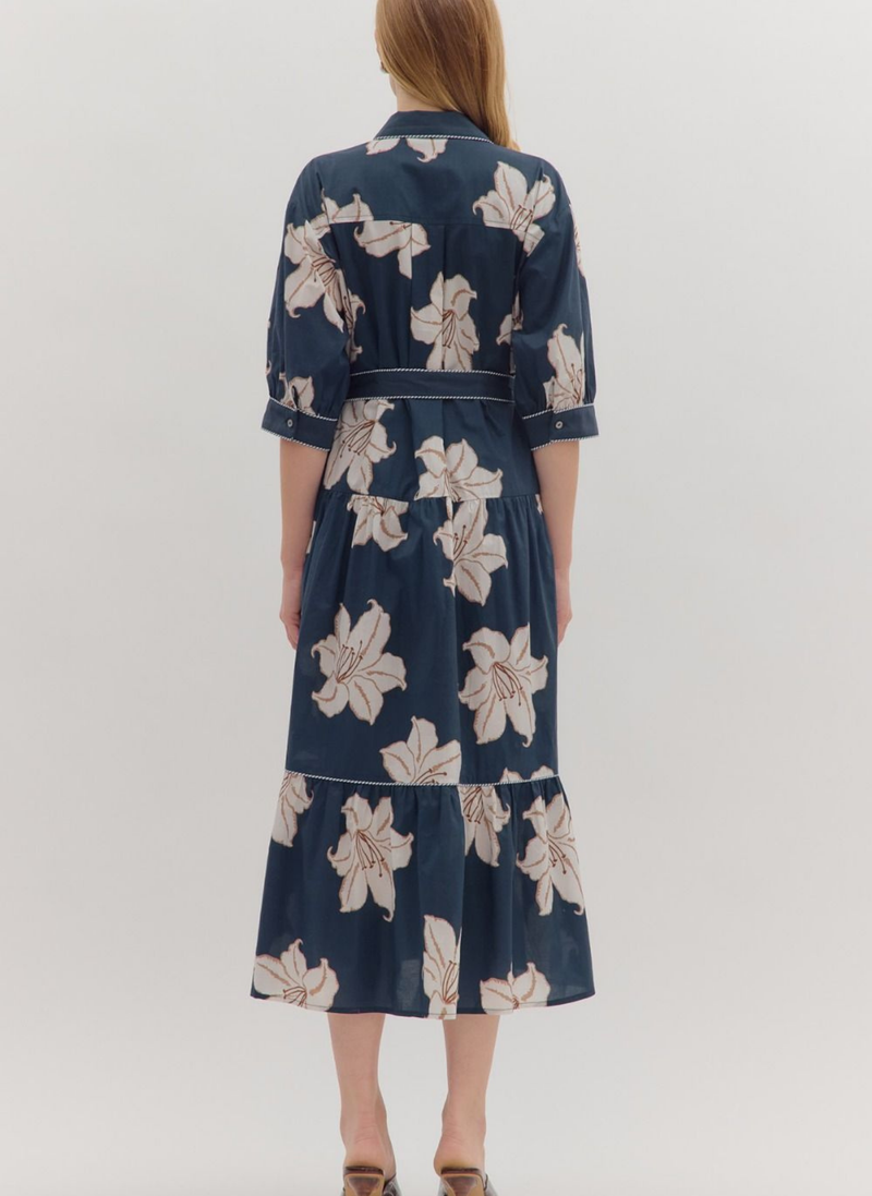 Natalie Floral Midi Dress