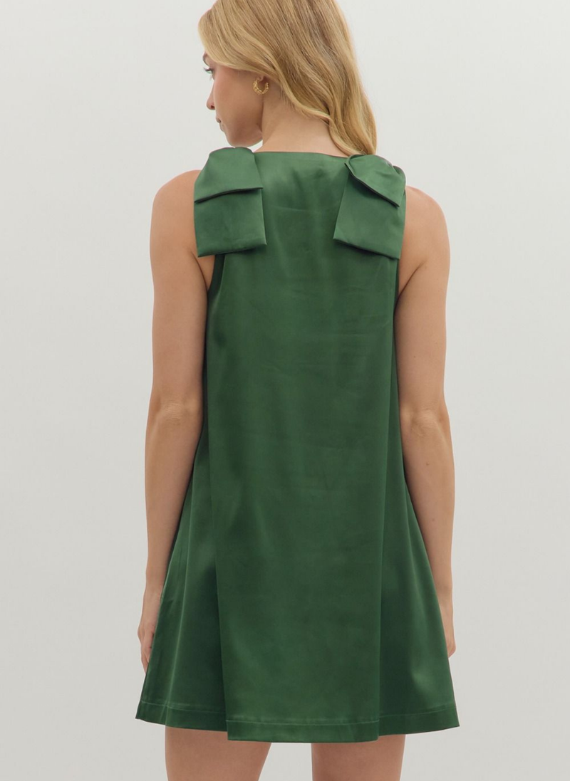 Silk Bows Cocktail Dress