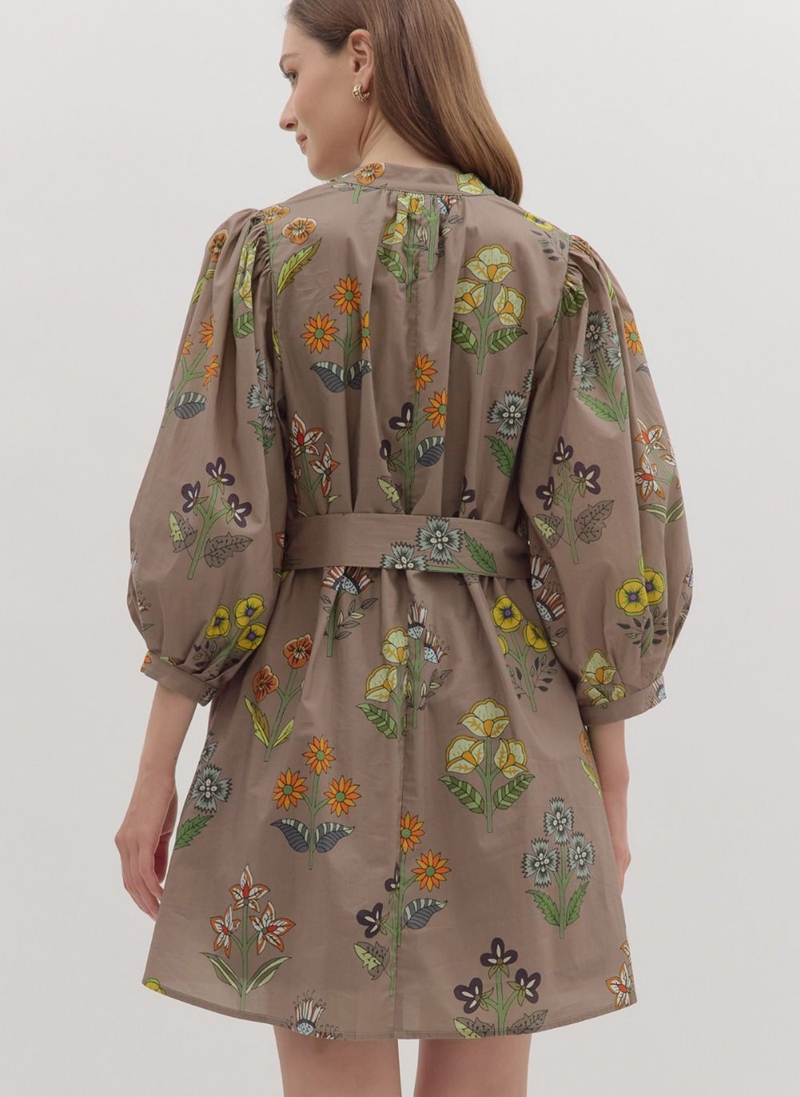 Brit Botanical Mini Dress