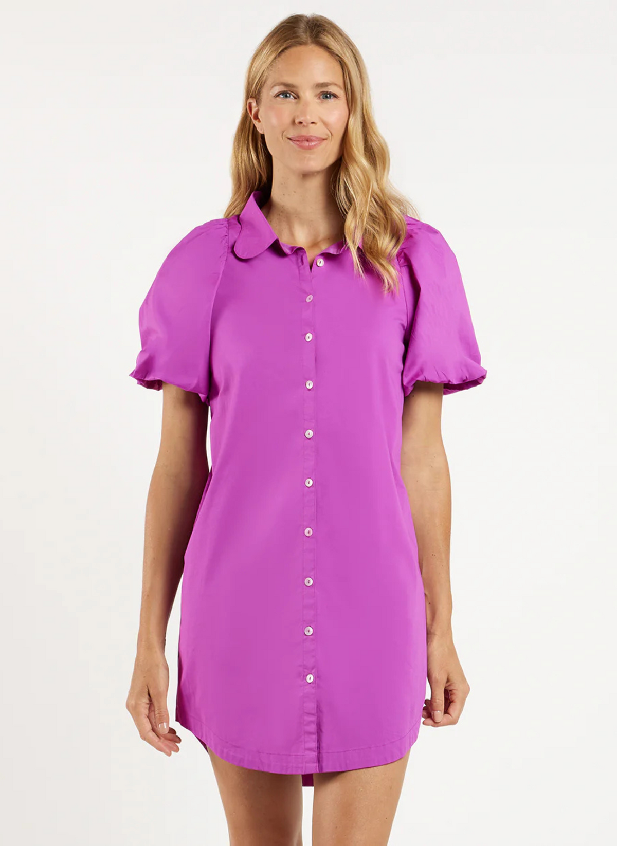 Lovey Shirt Dress- Amethyst