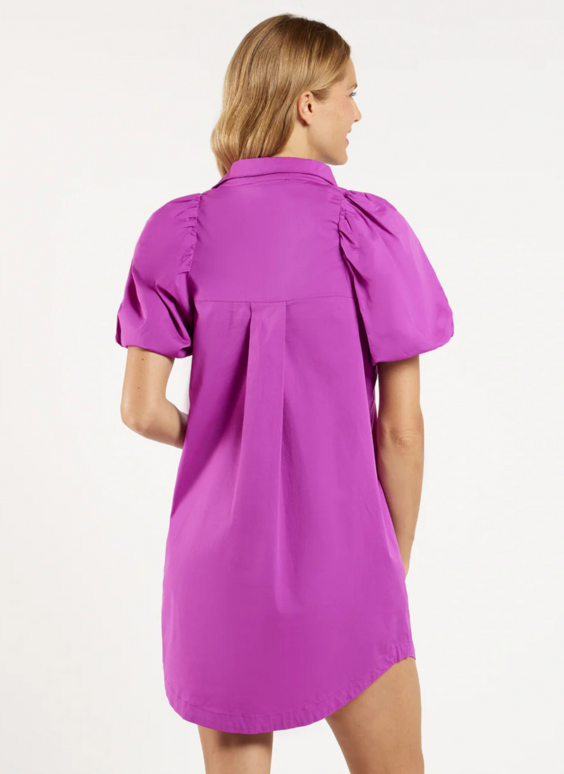 Lovey Shirt Dress- Amethyst