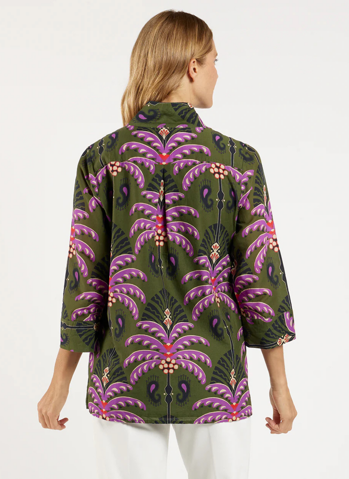 Cricket Top- Decorative Frond Loden