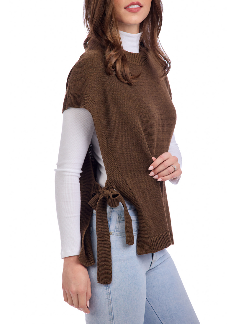 Side Tye Sweater Vest