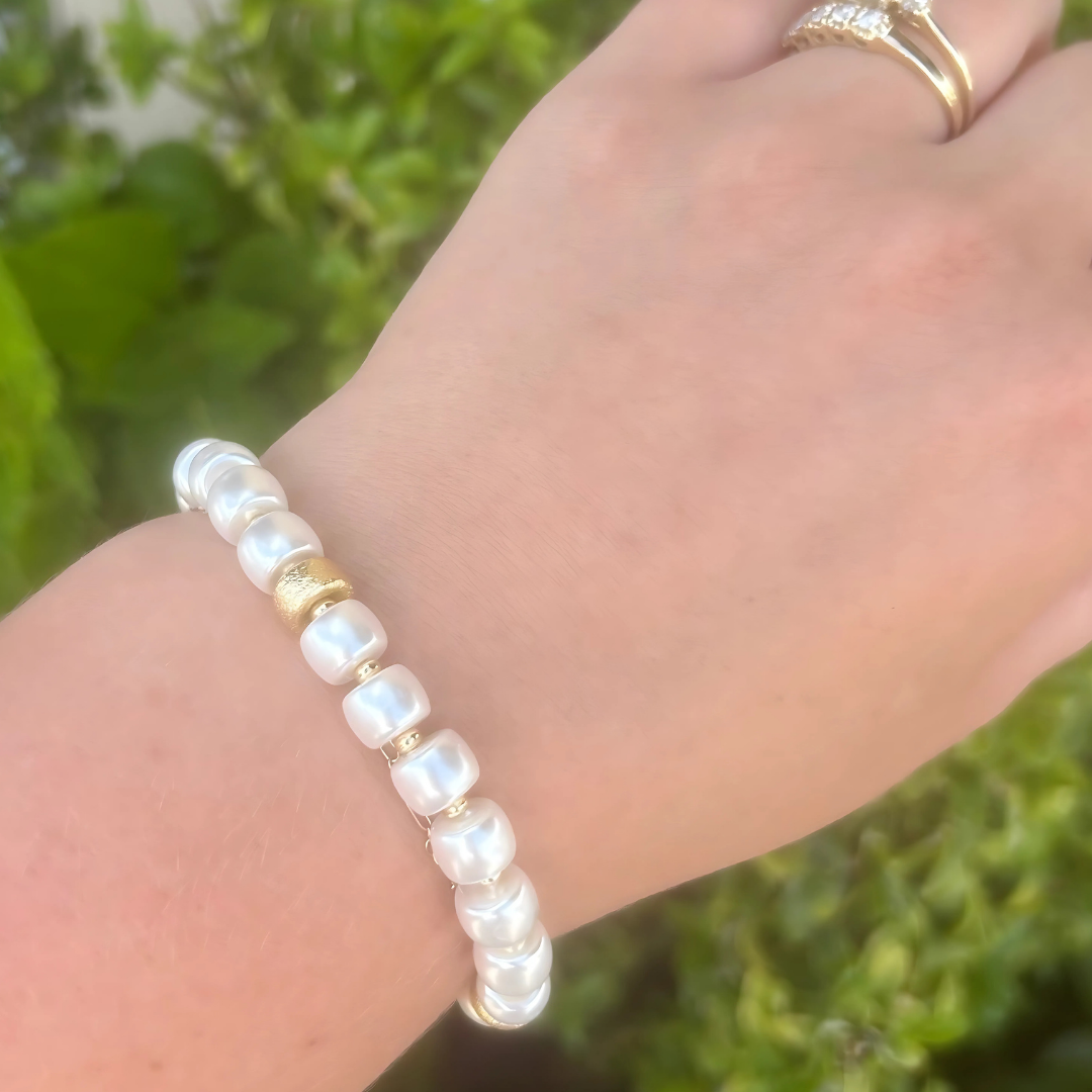 Annabelle Pearl Stretch Bracelet