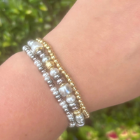 Miley Pearl Bracelet Set