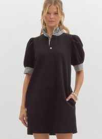 Sadie Stripe Trim Mini Dress
