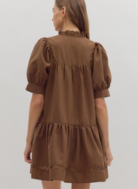Crotchet Lace Mini Dress