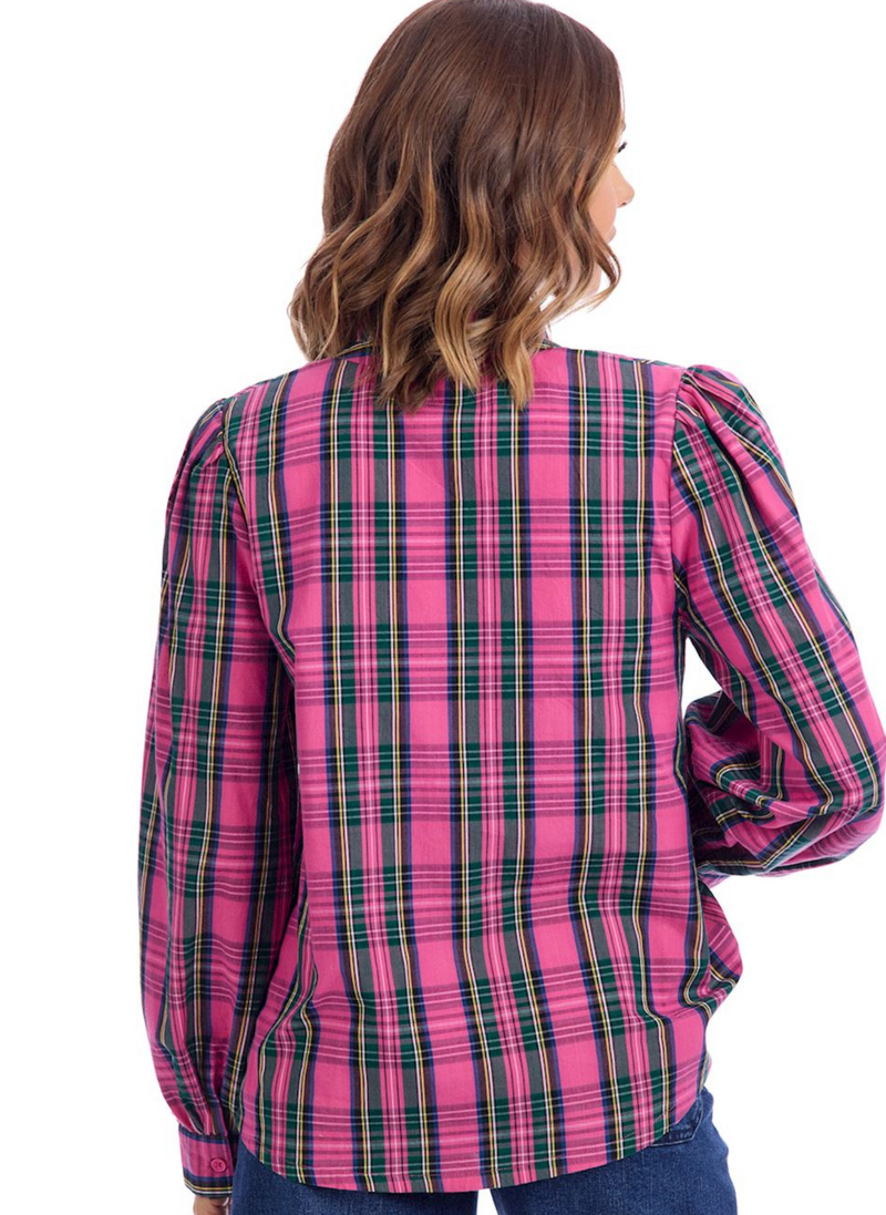 Mitzy Plaid Top