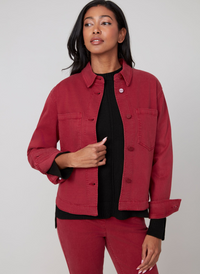 Curved Hem Shacket