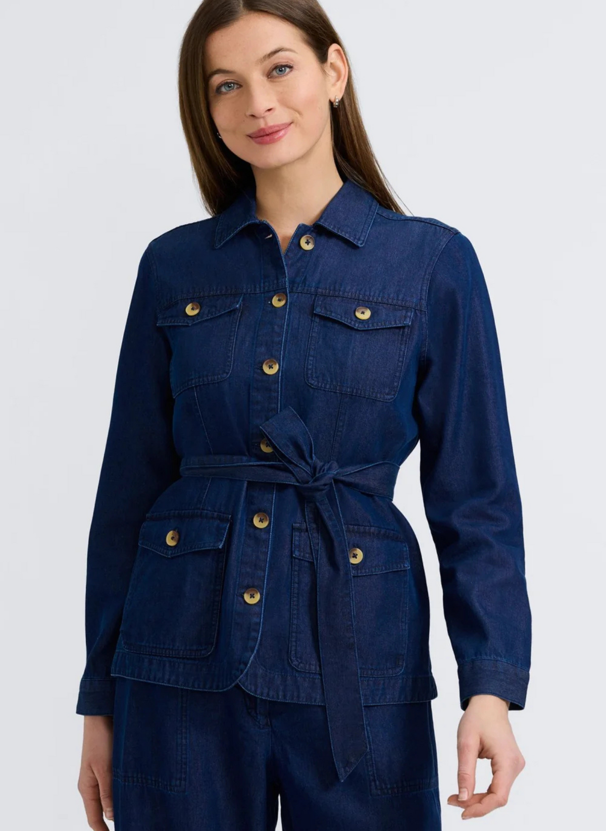 Stella Belted Denim Jacket