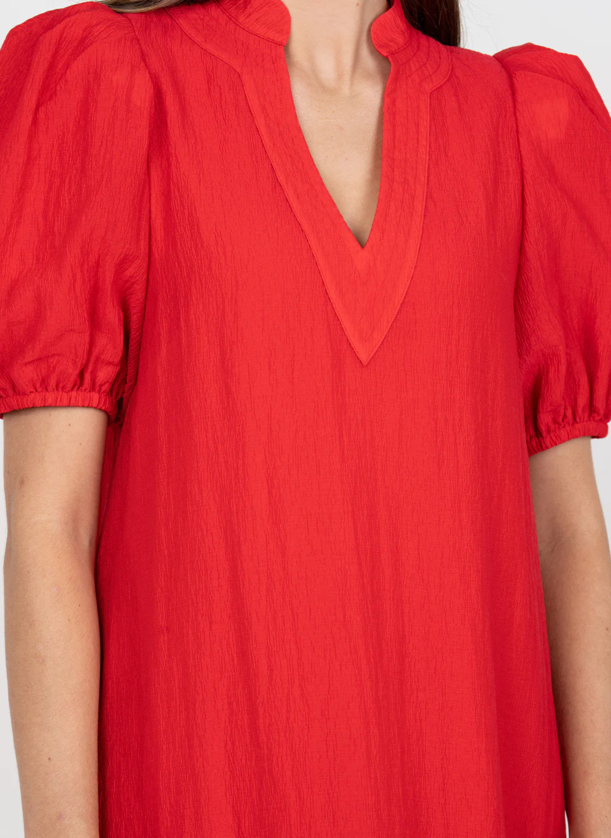 Hampton Midi Dress- Cardinal Red