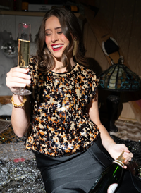 Hatti Tank- Tortoise Sequin