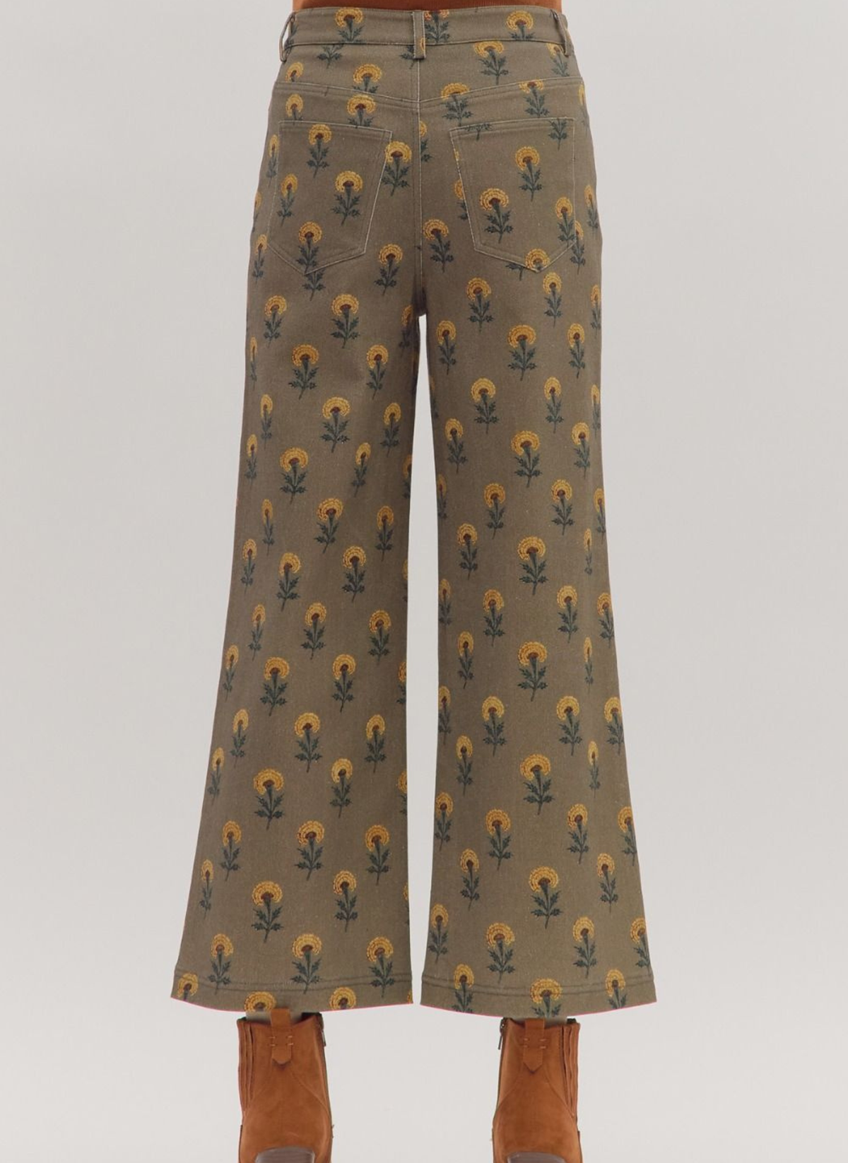 Marigold Crop Flare Denim