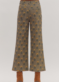 Marigold Crop Flare Denim