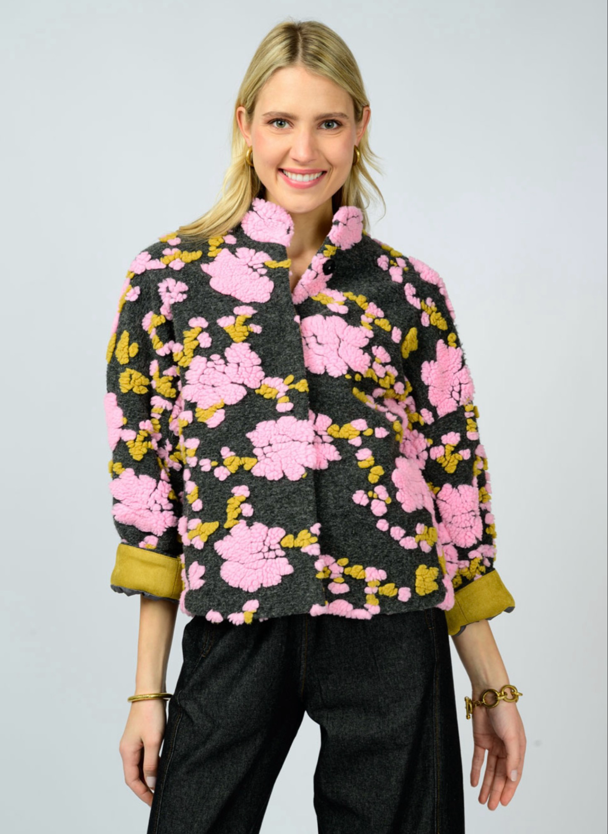 Puff Floral Short Jacket