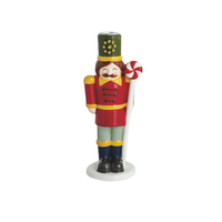 Painted Nutcracker Taper Holder