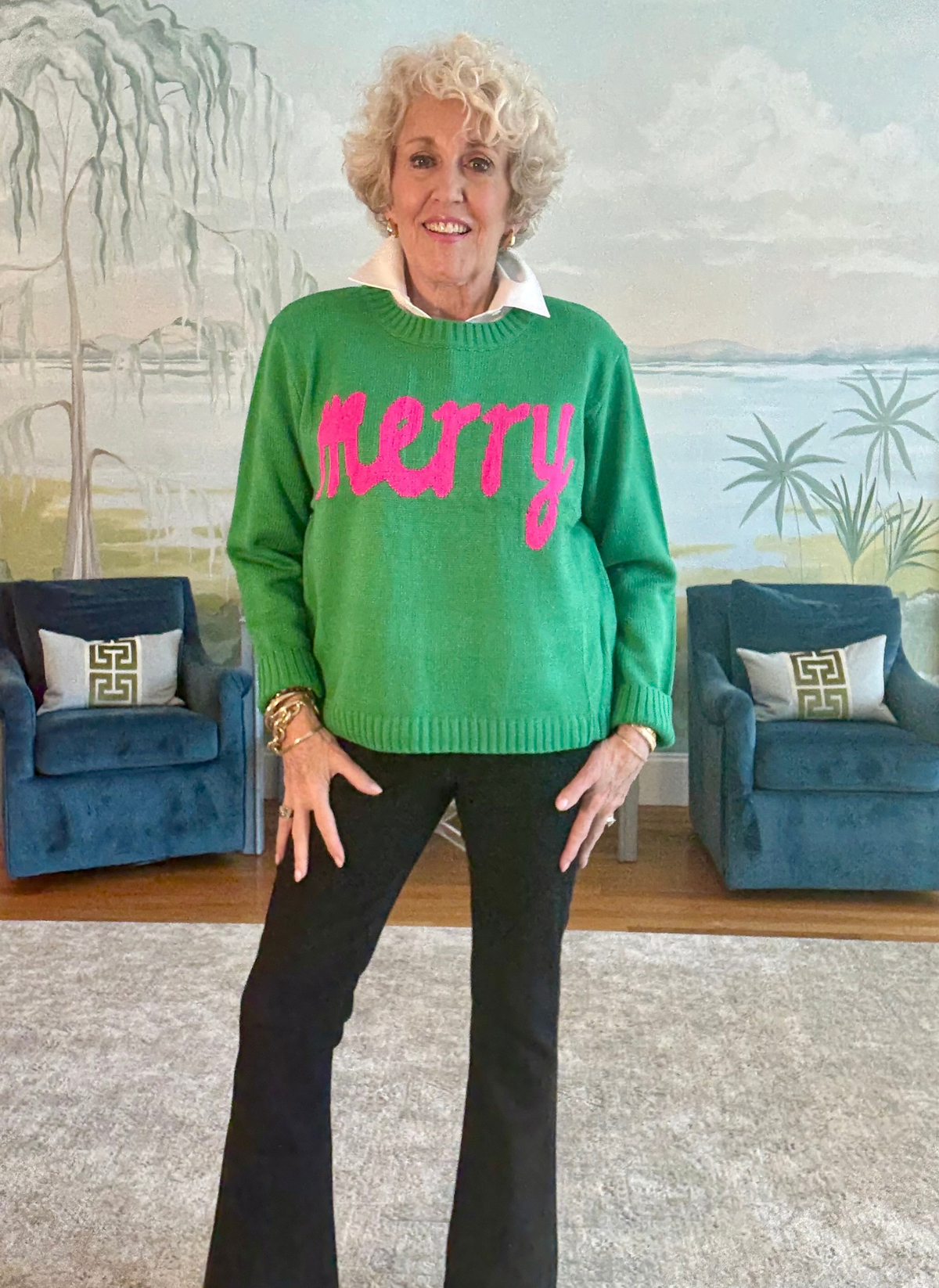 Merry Knit Long Sleeve Sweater