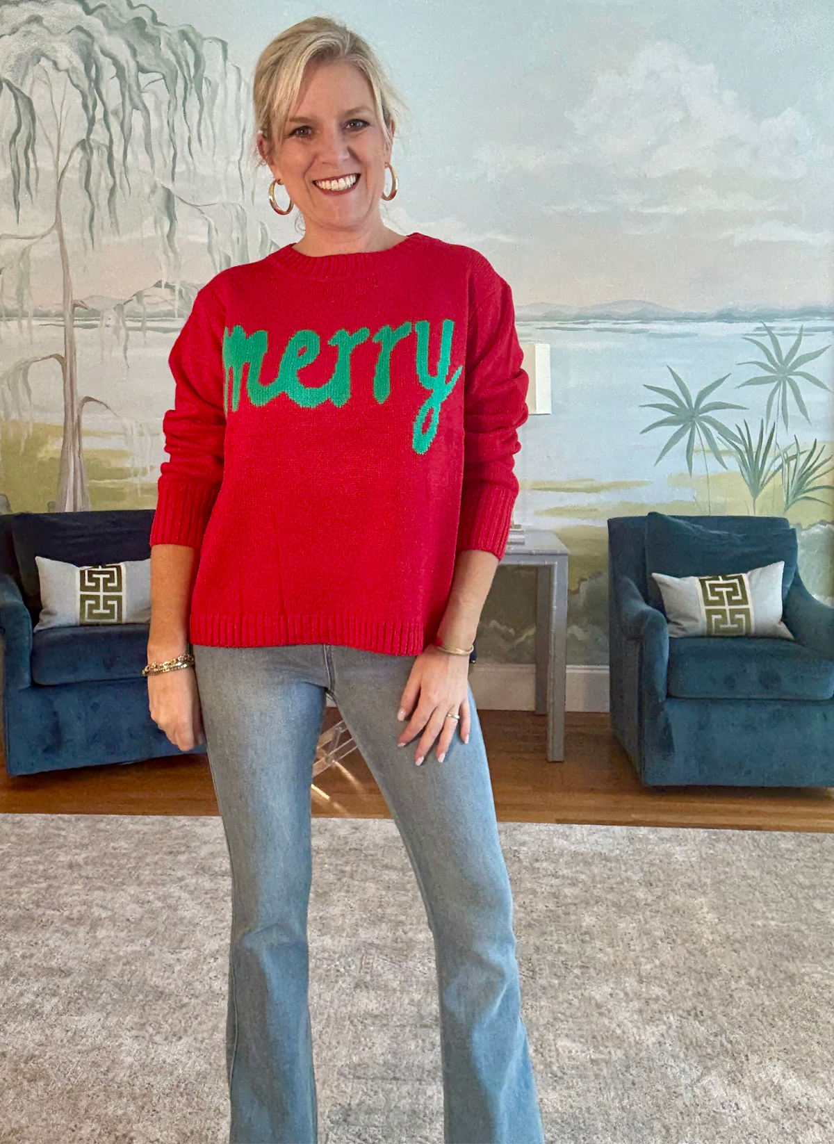 Merry Knit Long Sleeve Sweater