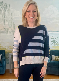 Handwork Stripe Sweater