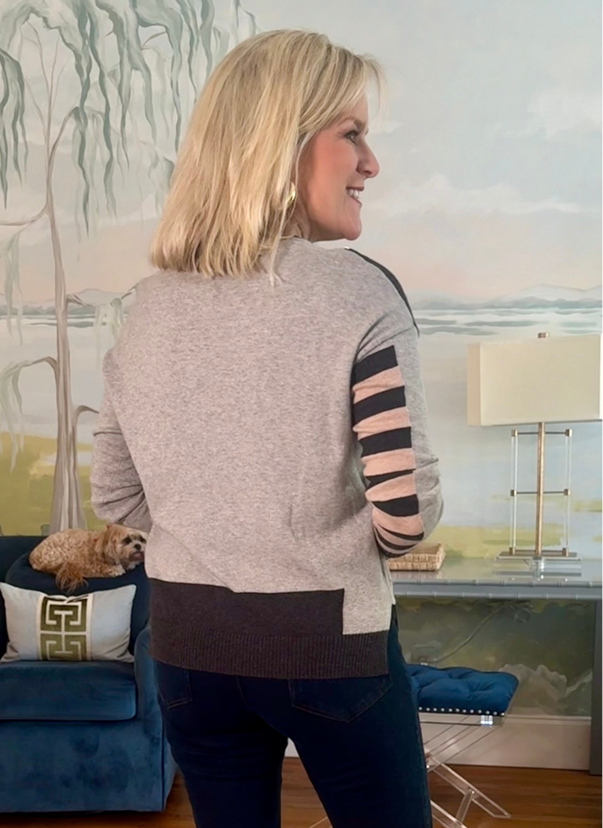 Handwork Stripe Sweater
