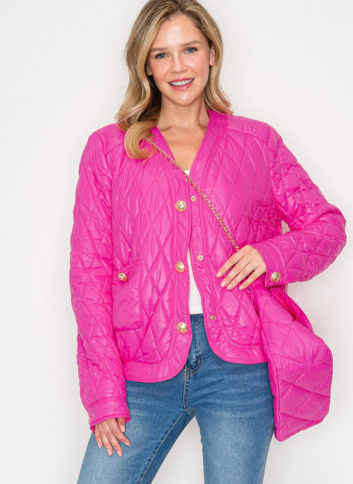 Johya Quilted Jacket & Purse