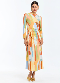 Gabriella Midi Dress- Fresco Tides