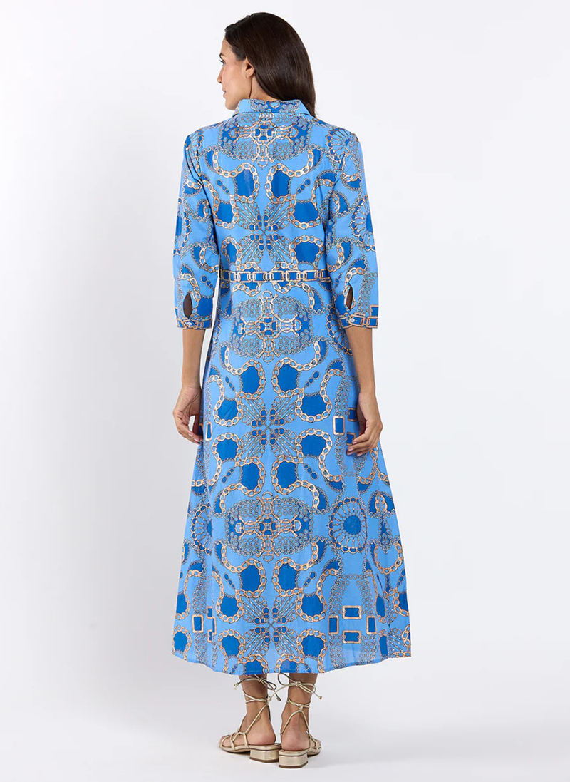 Minna Dress- Heritage Chains Peri